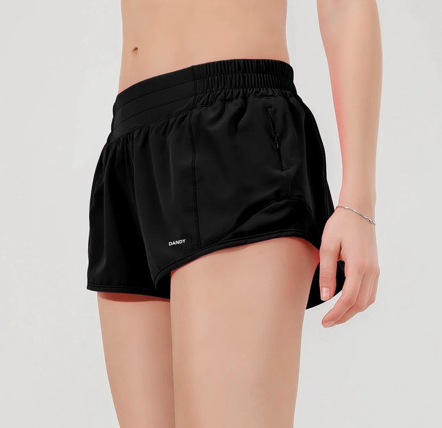 Dandy Stride Short Shorts Color Black Noir