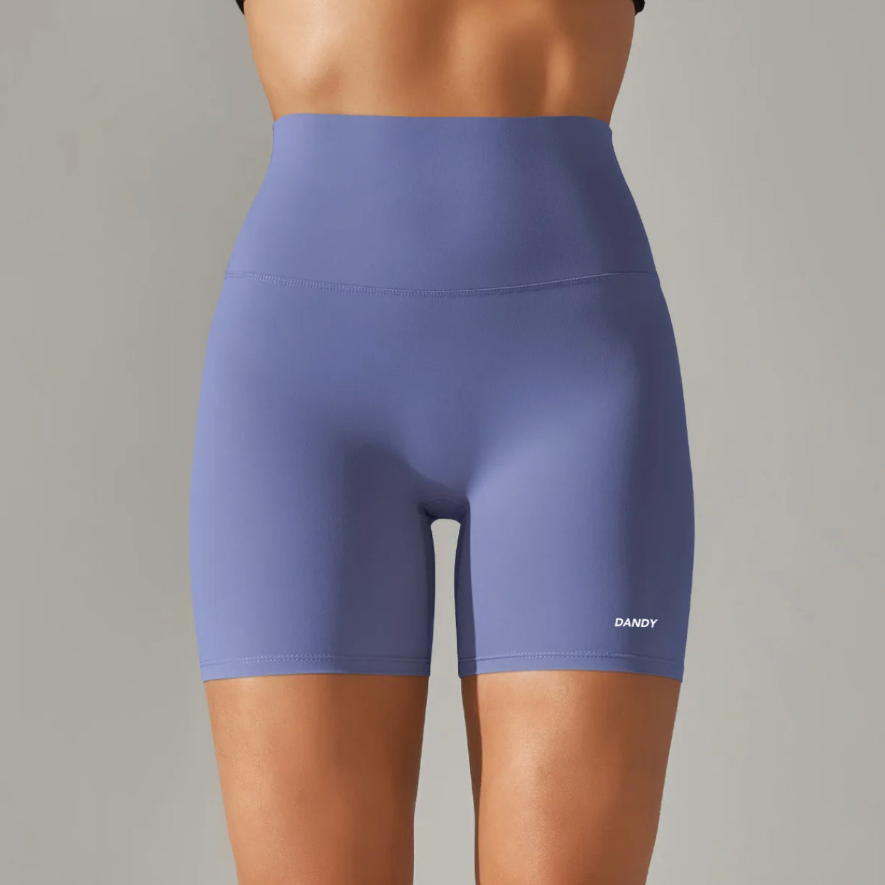 High Waist Biker Shorts Color Lavender