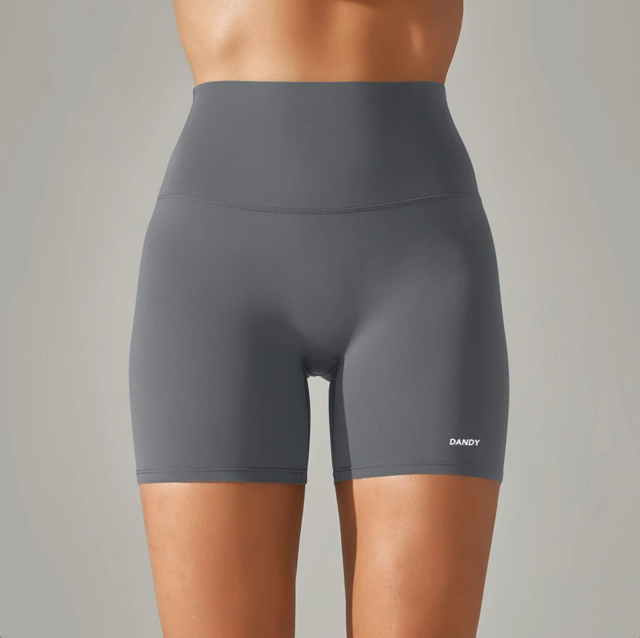 High Waist Biker Shorts Color Slate
